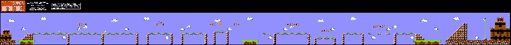 Thumbnail for a map of World 2 2-3 for the NES game All Night Nippon Super Mario Bros..