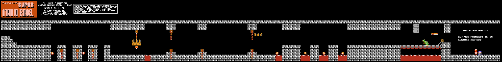 Thumbnail for a map of World 3 3-4 for the NES game All Night Nippon Super Mario Bros..