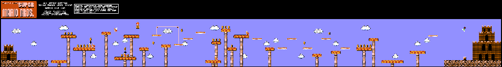 Thumbnail for a map of World 4 4-3 for the NES game All Night Nippon Super Mario Bros..