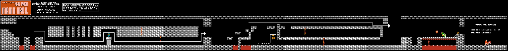 Thumbnail for a map of World 4 4-4 for the NES game All Night Nippon Super Mario Bros..