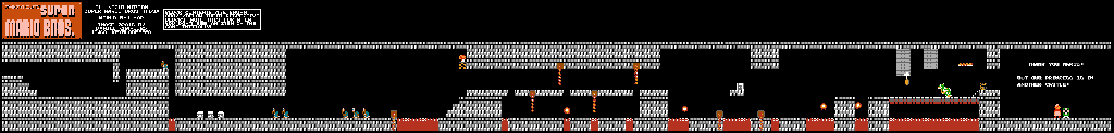 Thumbnail for a map of World 5 5-4 for the NES game All Night Nippon Super Mario Bros..