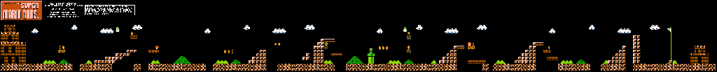 Thumbnail for a map of World 6 6-1 for the NES game All Night Nippon Super Mario Bros..