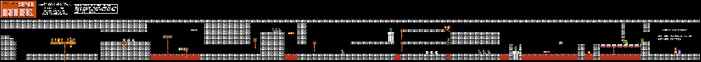 Thumbnail for a map of World 6 6-4 for the NES game All Night Nippon Super Mario Bros..