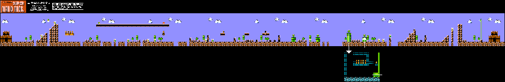 Thumbnail for a map of World 8 8-2 for the NES game All Night Nippon Super Mario Bros..