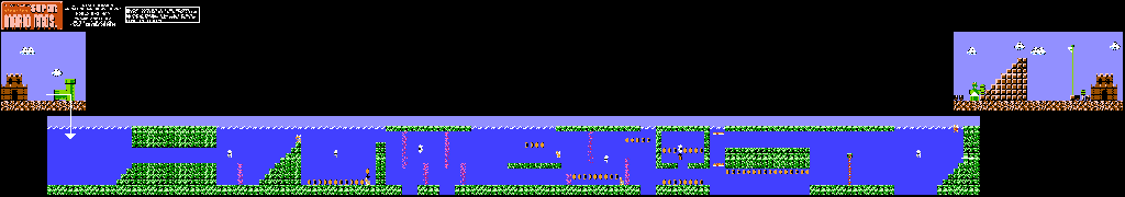 Thumbnail for a map of World B B-2 for the NES game All Night Nippon Super Mario Bros..