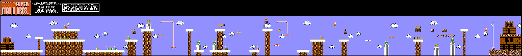 Thumbnail for a map of World B B-3 for the NES game All Night Nippon Super Mario Bros..