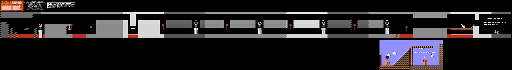 Thumbnail for a map of World B B-4 for the NES game All Night Nippon Super Mario Bros..