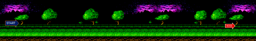 Thumbnail for a map of Stage 2: The African Jungle for the NES game Altered Beast.