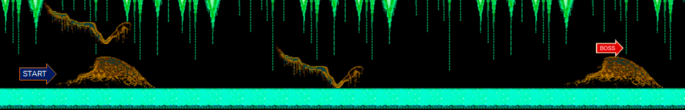 Thumbnail for a map of Stage 3: The Black Swamp for the NES game Altered Beast.