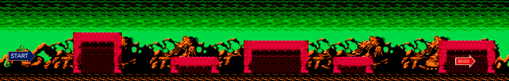 Thumbnail for a map of Stage 8: The Final Battle for the NES game Altered Beast.