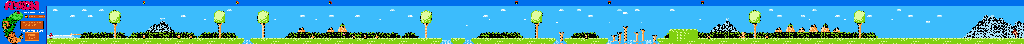 Thumbnail for a map of Zone 1-1: Be Prepared For Your Mission! for the NES game Amagon.