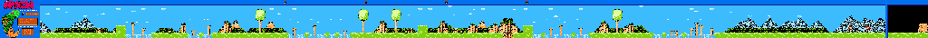 Thumbnail for a map of Zone 1-2: Get Full Power With 70000 Points. for the NES game Amagon.