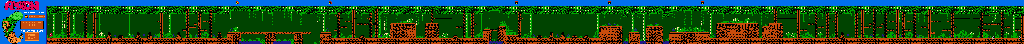 Thumbnail for a map of Zone 4-1: Be Careful In The Dark Jungle. for the NES game Amagon.