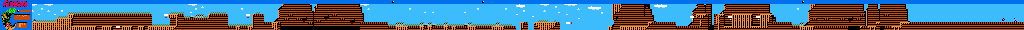 Thumbnail for a map of Zone 5-1: Ride On The Clouds. for the NES game Amagon.
