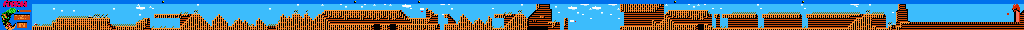 Thumbnail for a map of Zone 5-2: Shoot The Horn Of Big Monster! for the NES game Amagon.
