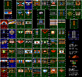 Thumbnail for a map of Maps for the NES game Arkanoid II: Revenge Of Doh.