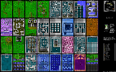Thumbnail for a map of Stages for the NES game Arkista's Ring.