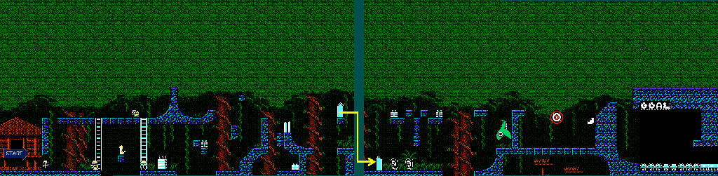 Thumbnail for a map of Amazon Act 1 for the NES game Armadillo.