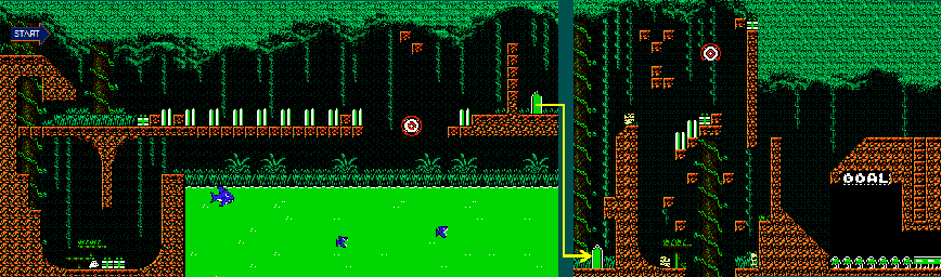 Thumbnail for a map of Amazon Act 3 for the NES game Armadillo.
