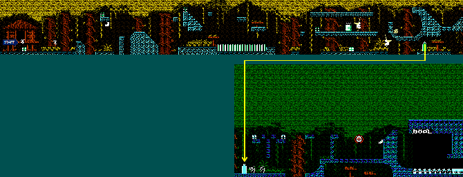 Thumbnail for a map of Amazon Act 4 for the NES game Armadillo.