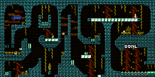 Thumbnail for a map of Amazon Act 6 for the NES game Armadillo.