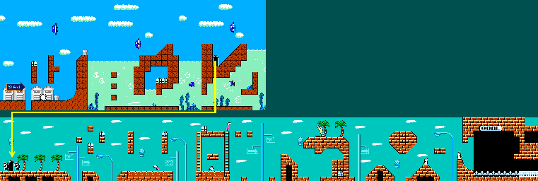 Thumbnail for a map of Mexico Act 8 for the NES game Armadillo.