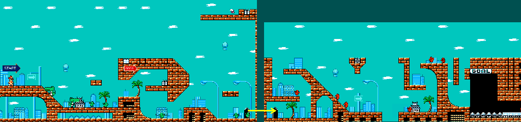 Thumbnail for a map of Monument Valley Act 1 for the NES game Armadillo.