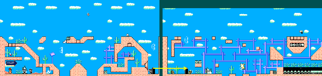 Thumbnail for a map of Monument Valley Act 7 for the NES game Armadillo.