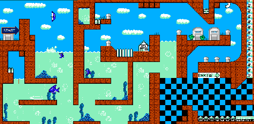Thumbnail for a map of Monument Valley Act 8 for the NES game Armadillo.