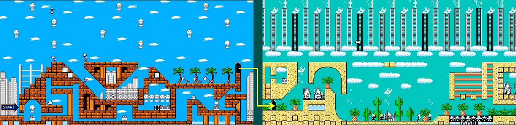 Thumbnail for a map of Texas Act 4 for the NES game Armadillo.