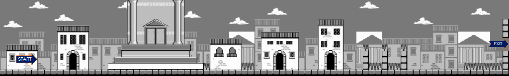Thumbnail for a map of Act 4-1: Rome for the NES game Asterix.
