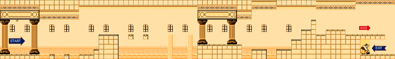 Thumbnail for a map of Act 4-3: Rome for the NES game Asterix.