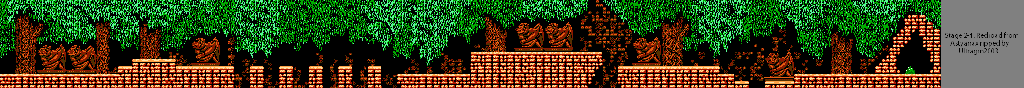 Thumbnail for a map of Stage 2 Area 1 for the NES game Astyanax.