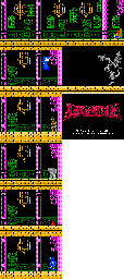 Thumbnail for a map of Stage 6 Area 2 for the NES game Astyanax.