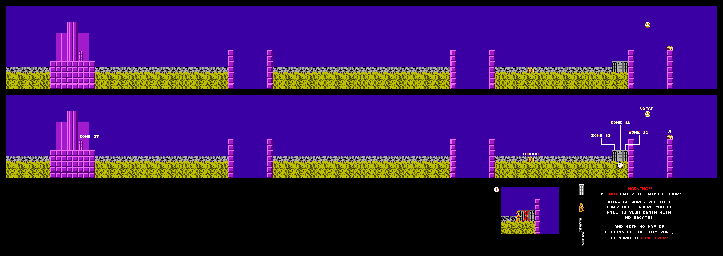 Thumbnail for a map of Zone 29 for the NES game Atlantis no Nazo.