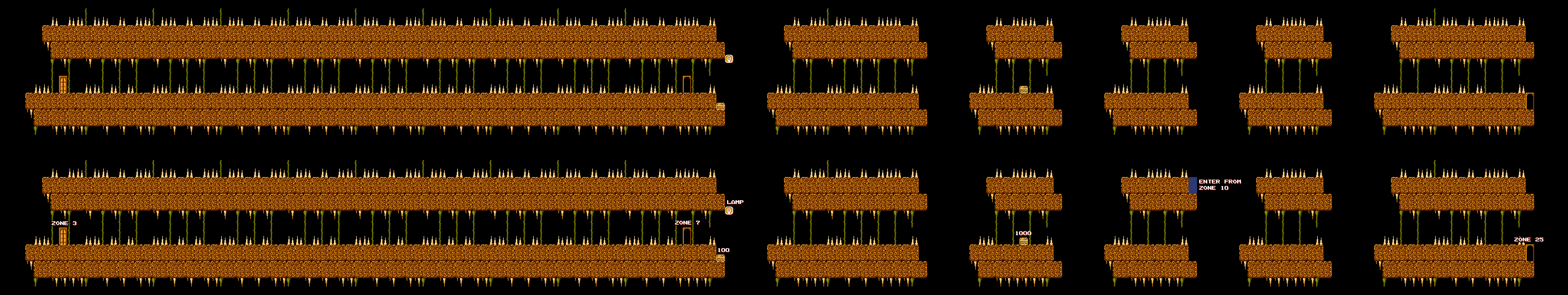 Thumbnail for a map of Zone 4 for the NES game Atlantis no Nazo.
