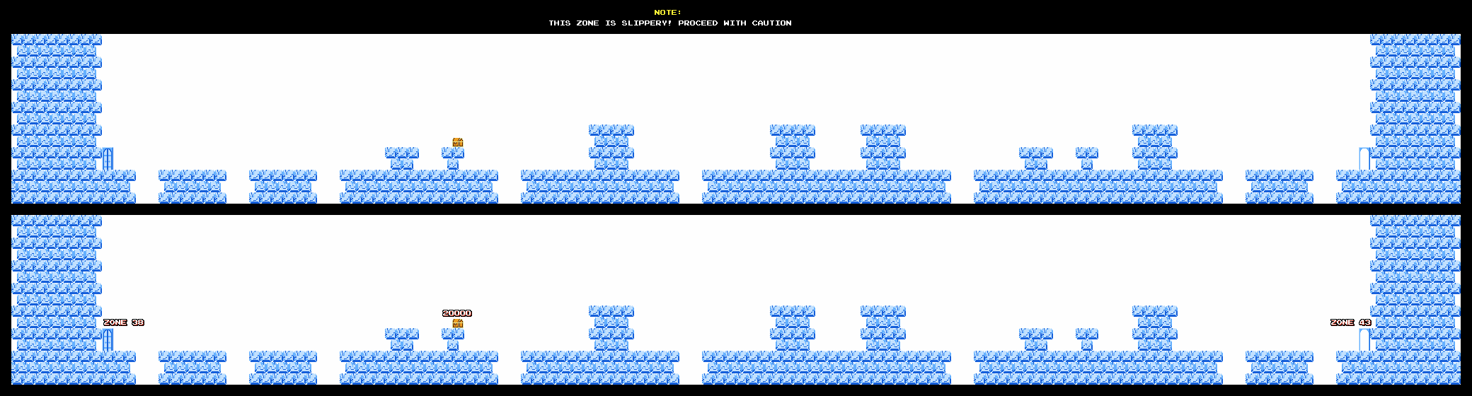 Thumbnail for a map of Zone 40 for the NES game Atlantis no Nazo.