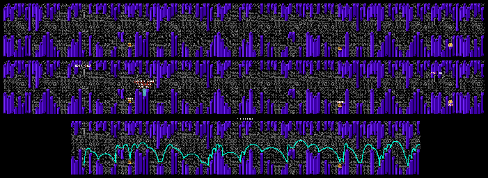 Thumbnail for a map of Zone 43 for the NES game Atlantis no Nazo.