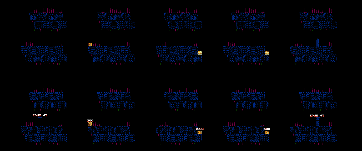 Thumbnail for a map of Zone 48 for the NES game Atlantis no Nazo.
