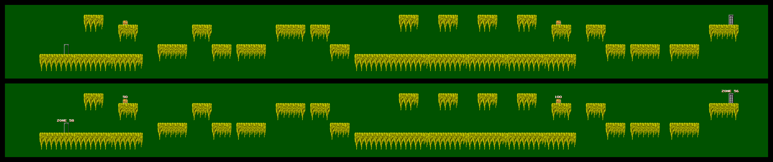 Thumbnail for a map of Zone 57 for the NES game Atlantis no Nazo.