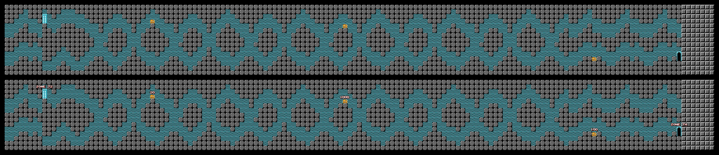 Thumbnail for a map of Zone 73 for the NES game Atlantis no Nazo.