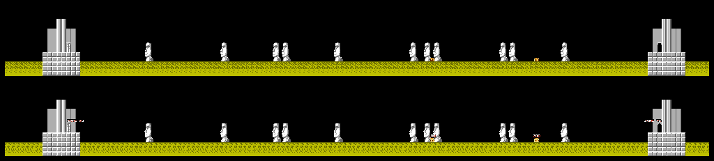 Thumbnail for a map of Zone 74 for the NES game Atlantis no Nazo.