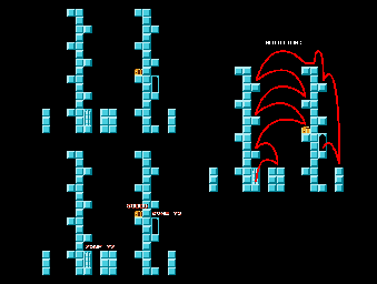 Thumbnail for a map of Zone 78 for the NES game Atlantis no Nazo.