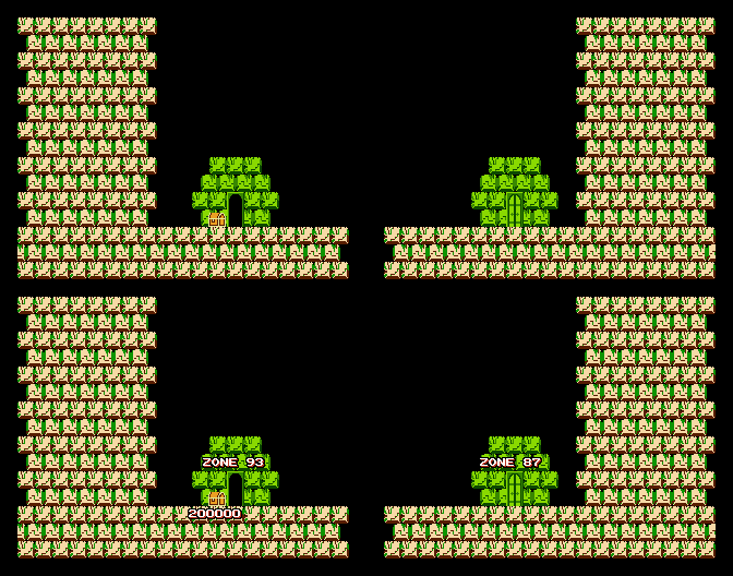 Thumbnail for a map of Zone 90 for the NES game Atlantis no Nazo.