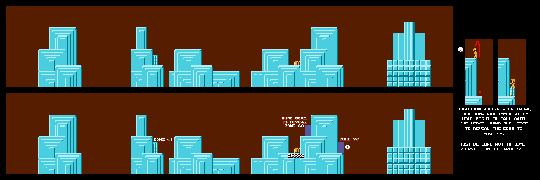 Thumbnail for a map of Zone 94 for the NES game Atlantis no Nazo.