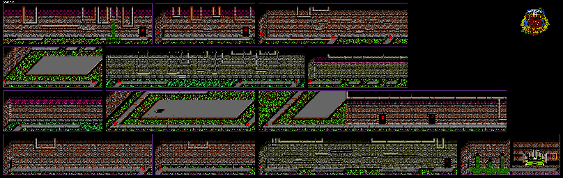 Thumbnail for a map of Stage 2 for the NES game Attack Of The Killer Tomatoes.