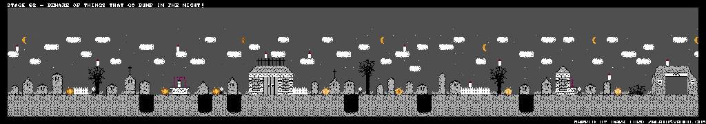 Thumbnail for a map of Beware Of Things That Go Bump In The Night! for the NES game Baby Boomer.