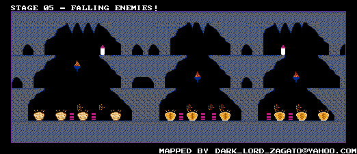 Thumbnail for a map of Falling Enemies! for the NES game Baby Boomer.