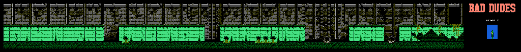 Thumbnail for a map of Stage 3 for the NES game Bad Dudes.