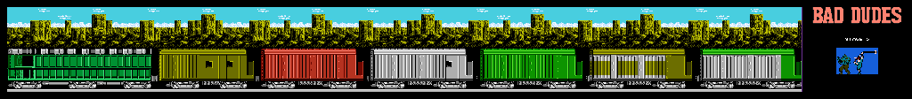 Thumbnail for a map of Stage 5 for the NES game Bad Dudes.